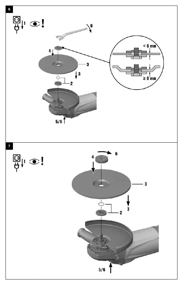 Accessory tool mounting steps.