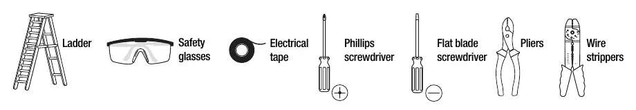 Tools required for installation