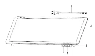 Product diagram showing the power cord, warming surface, feet, control switch, and indicator light.