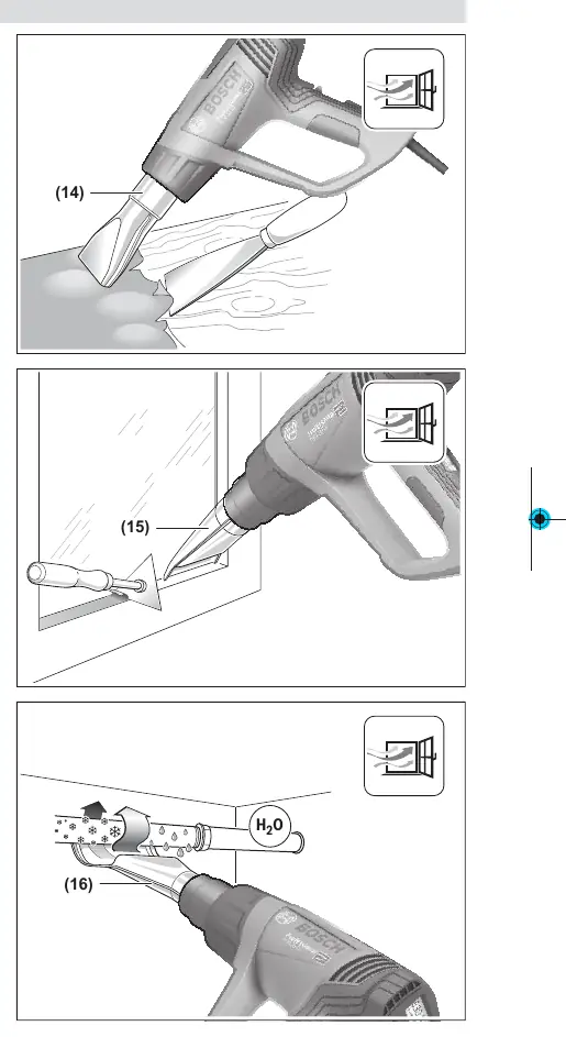 Application examples A, B, and C