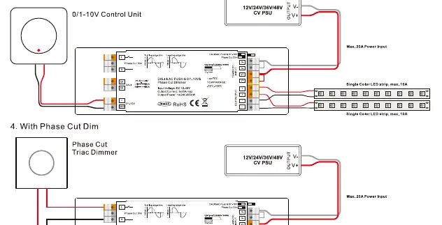 Wiring Diagram for 0-10V and Phase Cut