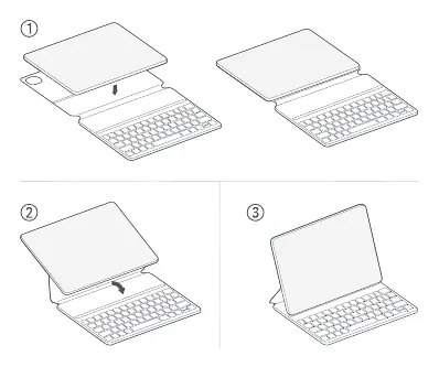 Connecting the keyboard to the Xiaomi Pad 6