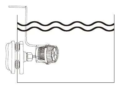 Installation of the wave maker with magnetic base