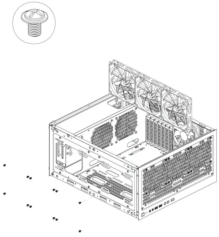 Fan and power supply installation