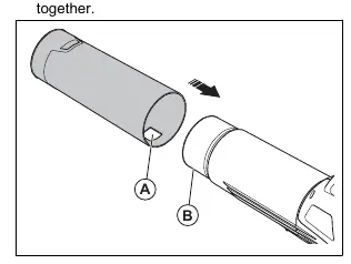 Blower tube assembly.
