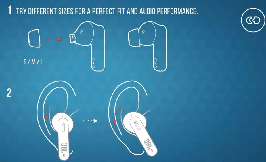 How to wear the earbuds