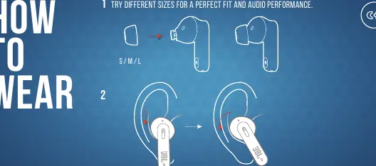 How to wear the earbuds