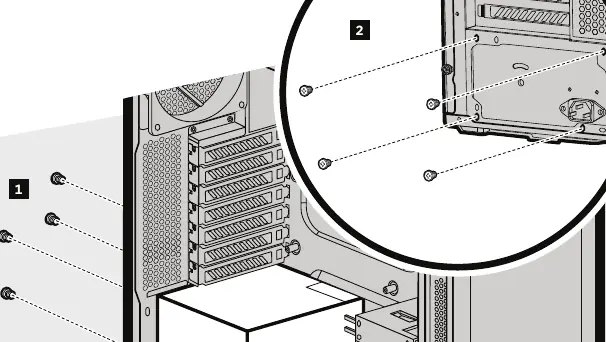 Installing the power supply