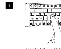 Turn off power before starting installation.