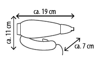 Hairdryer dimensions