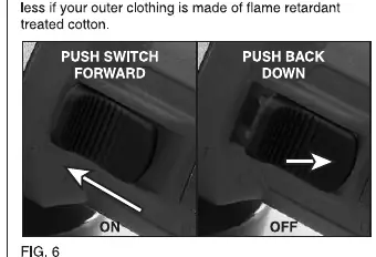 On/Off switch operation