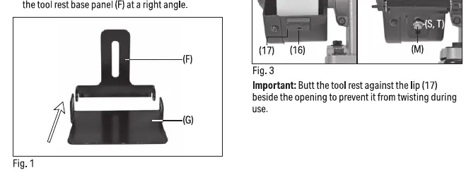 Tool rest assembly
