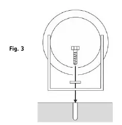 Fig 3: Wall mounting bracket installation