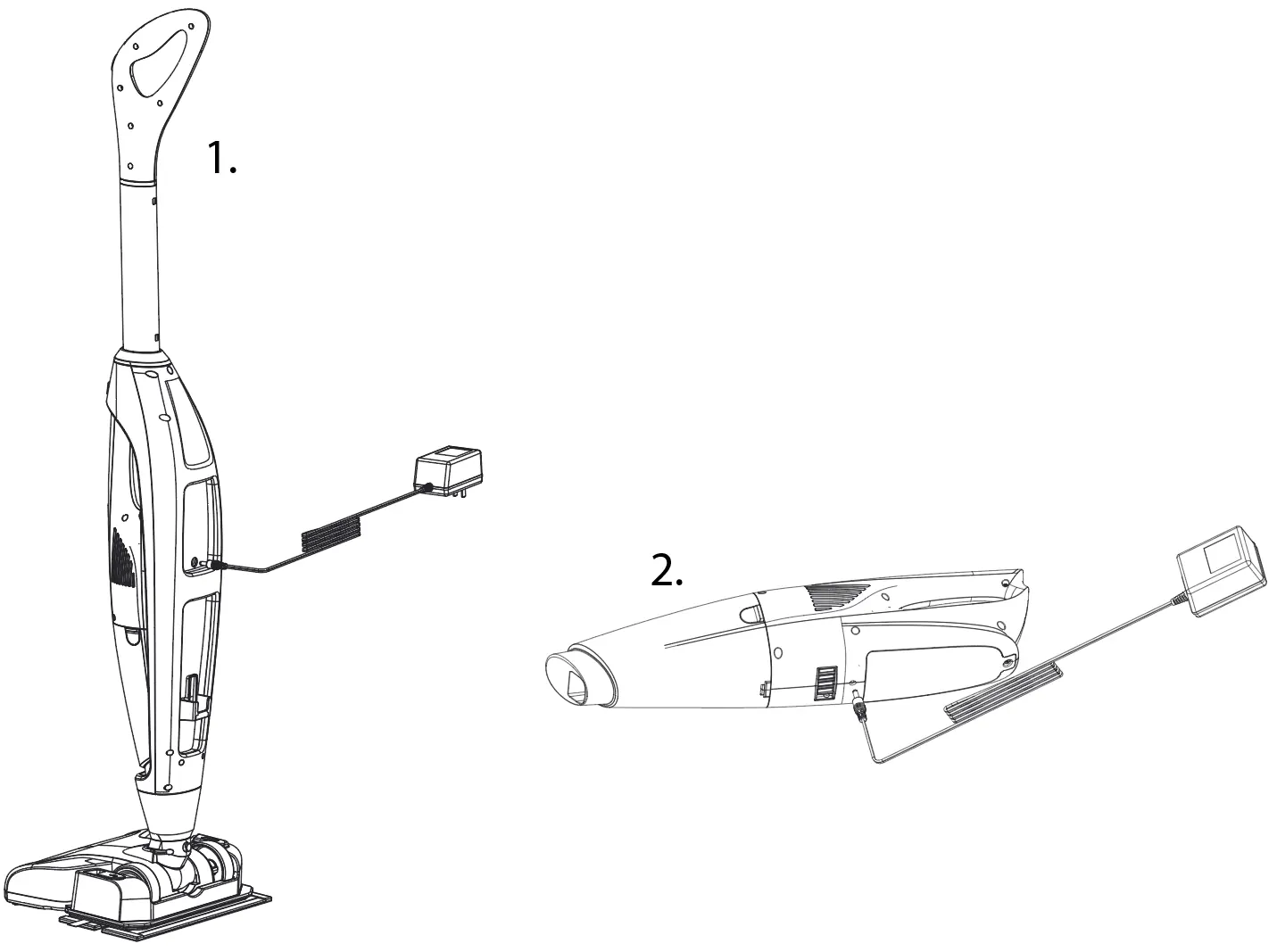 Charging the vacuum cleaner