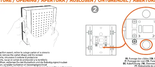 Opening and connection steps