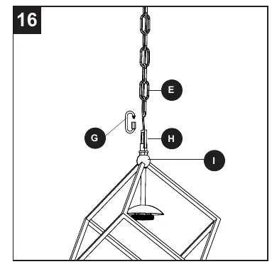 Attach the finial
