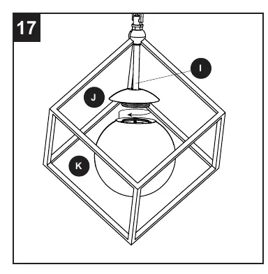 Install the glass bowl