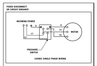 230VAC Single Phase Wiring Diagram