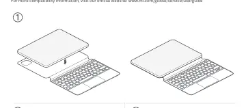 Magnetic attachment steps for the keyboard