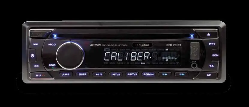 Caliber RCD 231BT Front Panel