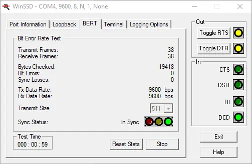 WinSSD utility showing successful test
