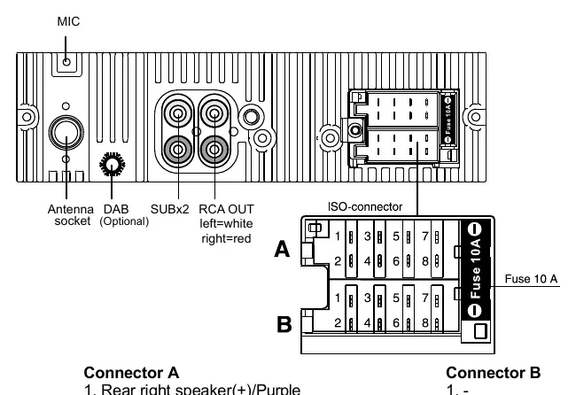 Wiring connections diagram