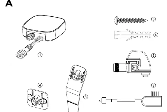 Installation components and mounting options