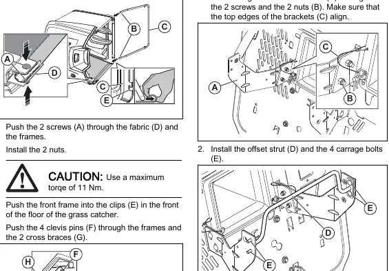 Grass catcher assembly