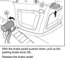 Parking brake operation