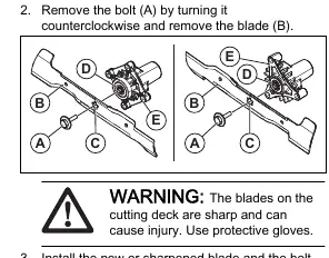 Blade replacement