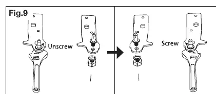 Reversing hinge bracket