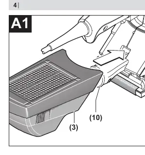 Dust box assembly (A1-A4).