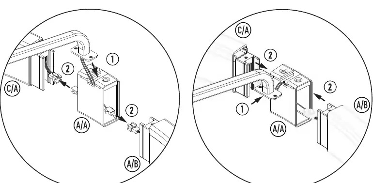 Diffuser wiring and arm installation