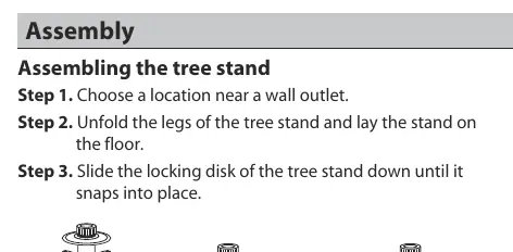 Tree stand assembly steps