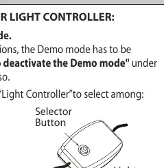 Light controller button