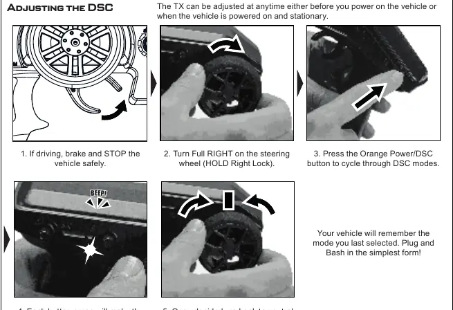 Adjusting DSC modes