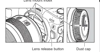 Attaching the lens