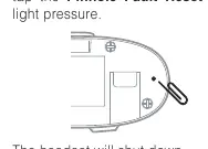 Fault reset pinhole location