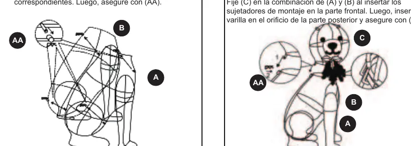 Assembly steps 1 and 2.
