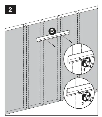 Wall bracket mounting