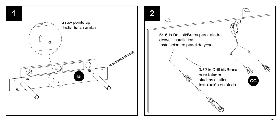 Step 1: Leveling the mounting backplate