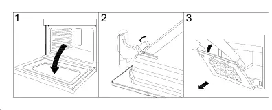 Oven door removal procedure