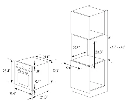 Installation dimensions