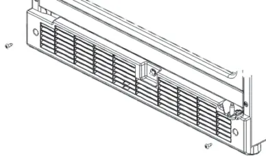 Base grille removal and installation