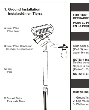 Ground Installation steps