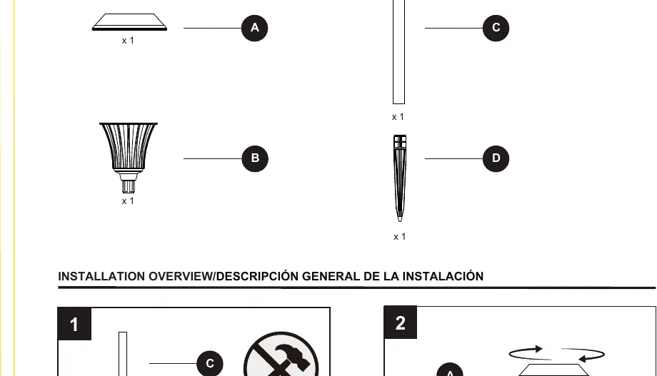 Package contents diagram.