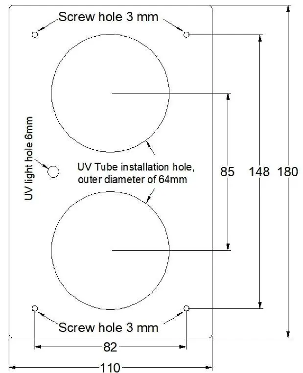 Processing size diagram