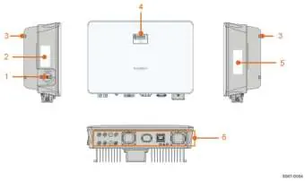 Inverter appearance and terminal identification