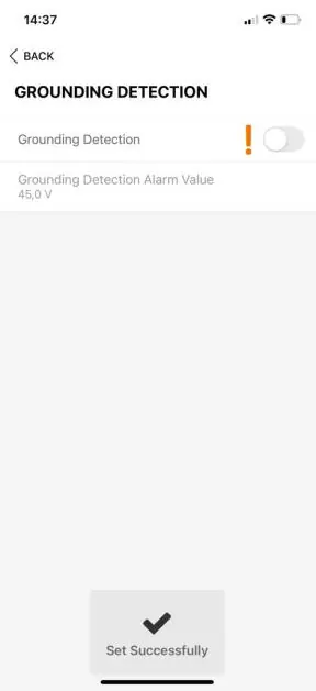 Disabling Grounding Detection in the app