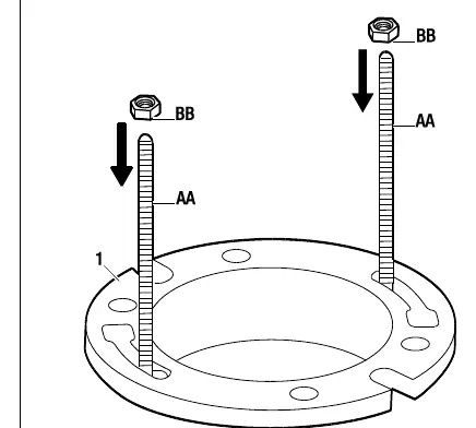 Installing floor bolts